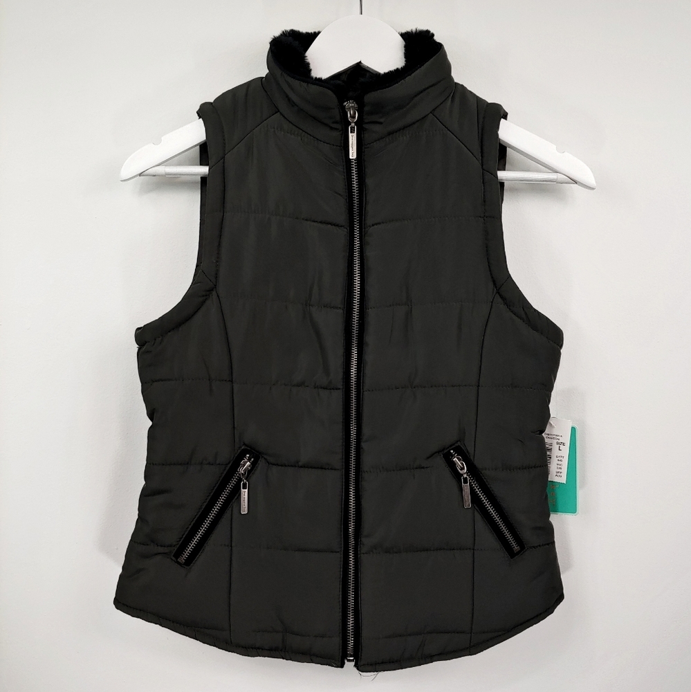 NWT Copper Key big girls quilted puffer vest L